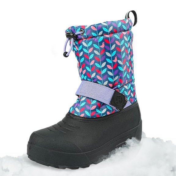 Bota de nieve Northside Frosty para niñas, azul marino y morado, 5T EE. UU.