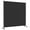 Black, variant on Outsunny Room Divider with Wheels, 6ft Rolling Privacy Screen, Dark Grey