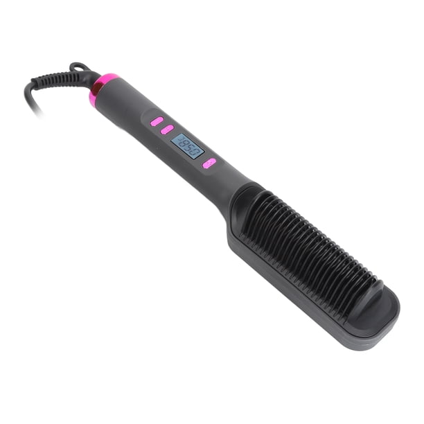 Peine Alisador, Cepillo Alisador De Pelo LCD De Iones Negativos Para El Hogar
