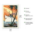 thumbnail image 2 of S.S. City of Honolulu - Boat Day Hawaii - Los Angeles Steamship Company - Vintage Travel Poster c.1920s - Master Art Print (Unframed) 13in x 19in, 2 of 4