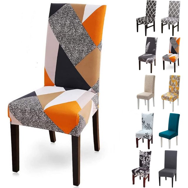 Fundas para sillas, silla moderna lavable, elástica, extraíble, 6 piezas