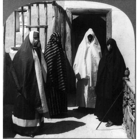 Turkish Harem, C1909. /Nveiled Women Leaving The Harem At Adana, Asiatic Turkey, C1909. Poster Print by  (18 x 24)