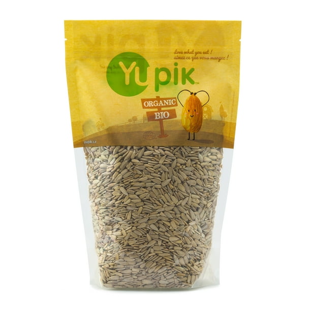 Yupik Graines de tournesol européennes biologiques crues et décortiquées, 1  kg 