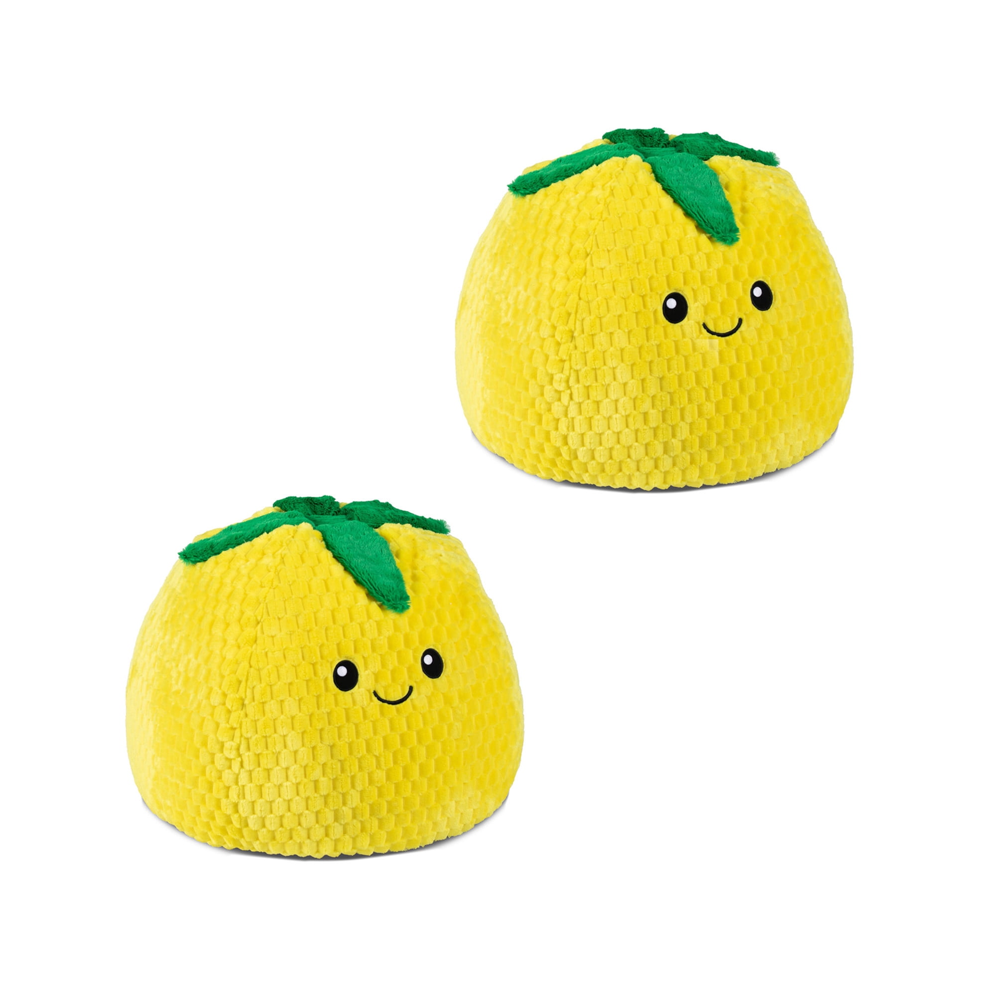 Big Joe Pineapple PlushiPals 2 Pack Super Soft Bean Bag Chair for Kids, Ultra-Soft Plush Polyester Blend, 2.5 feet Refillable