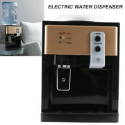 NICCOO Top Loading Water Cooler Dispenser - Desktop Electric Hot and Cold Dispenser, 3 Temperature Settings Boiling Water, Normal Ice Water for 1 to 5 Gallon Bottles, Gold