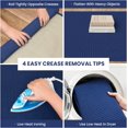 thumbnail image 2 of IOHOUZE Washable Runner Rug 2'x8' Non Slip Hallway Runner Entryway Runner Indoor, Kitchen Rugs Woven Cotton Floor Carpet for Kitchen Hall Entrance Bedroom, Royal Blue/Navy, 2 of 8