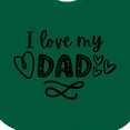 thumbnail image 4 of Inktastic I Love My Dad with Hearts Boys or Girls Baby Bib, 4 of 4