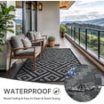 thumbnail image 2 of Outdoor Rug x Reversible Mats Outdoor Area Rug Plastic Straw Rug Geometric Rv Mat for Patio Camping Rv Picnic Backyard Deck Balcony Porch Beach Trailer ( ), 2 of 7