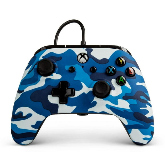 Manette à fil PowerA pour Xbox One; Marine Cloud Camo