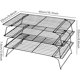 thumbnail image 3 of Rejillas de Refrigeración para Cocinar y Hornear, Rejilla para Hornear Galletas de 3 Niveles, Rejilla de Alambre Antiadherente, Estante para BBQ, Bandeja para Pan, 3 of 7