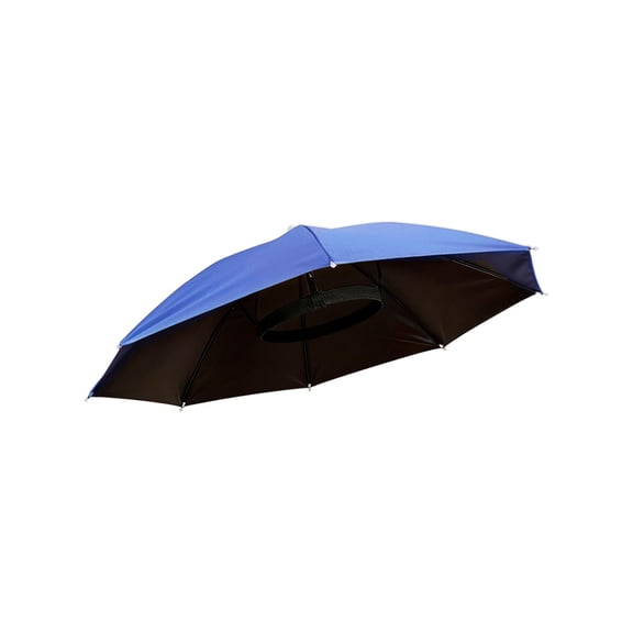 Sun Protection Hat Umbrella Hat-Type Convenient Suitable for Both Sun and Rain Sunshade Sunscreen Rainproof 69 cm (27.17 Inches) Black Sun Hat
