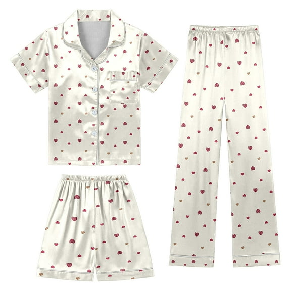 Outfits For Girls Clothes Casual Print Home 3 Piece Girls' Clothing Sets