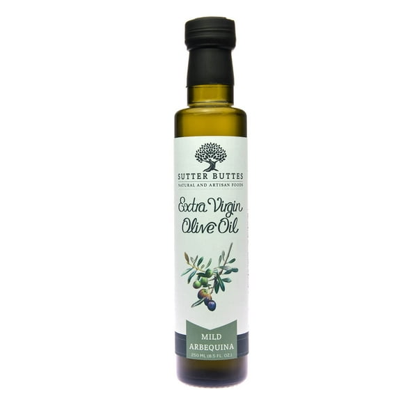 Sutter Buttes ARBEQUINA Mild Extra Virgin Olive Oil - Award Winning - 8.5 Ounce Bottle