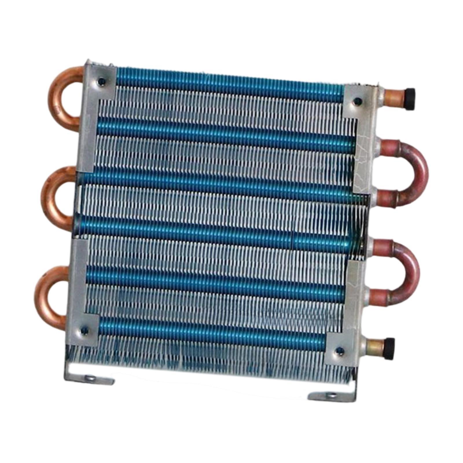 Refrigerator Condenser Copper Tube Aluminum Fin Compact Easy to Install Air Cooled Radiator for DIY Freezer Replacement