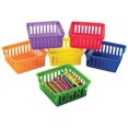 thumbnail image 1 of SAYTAY Classroom Small Square Plastic Basket - 6 Pieces - Educational and Learning Activities for Kids ST-001, 1 of 5