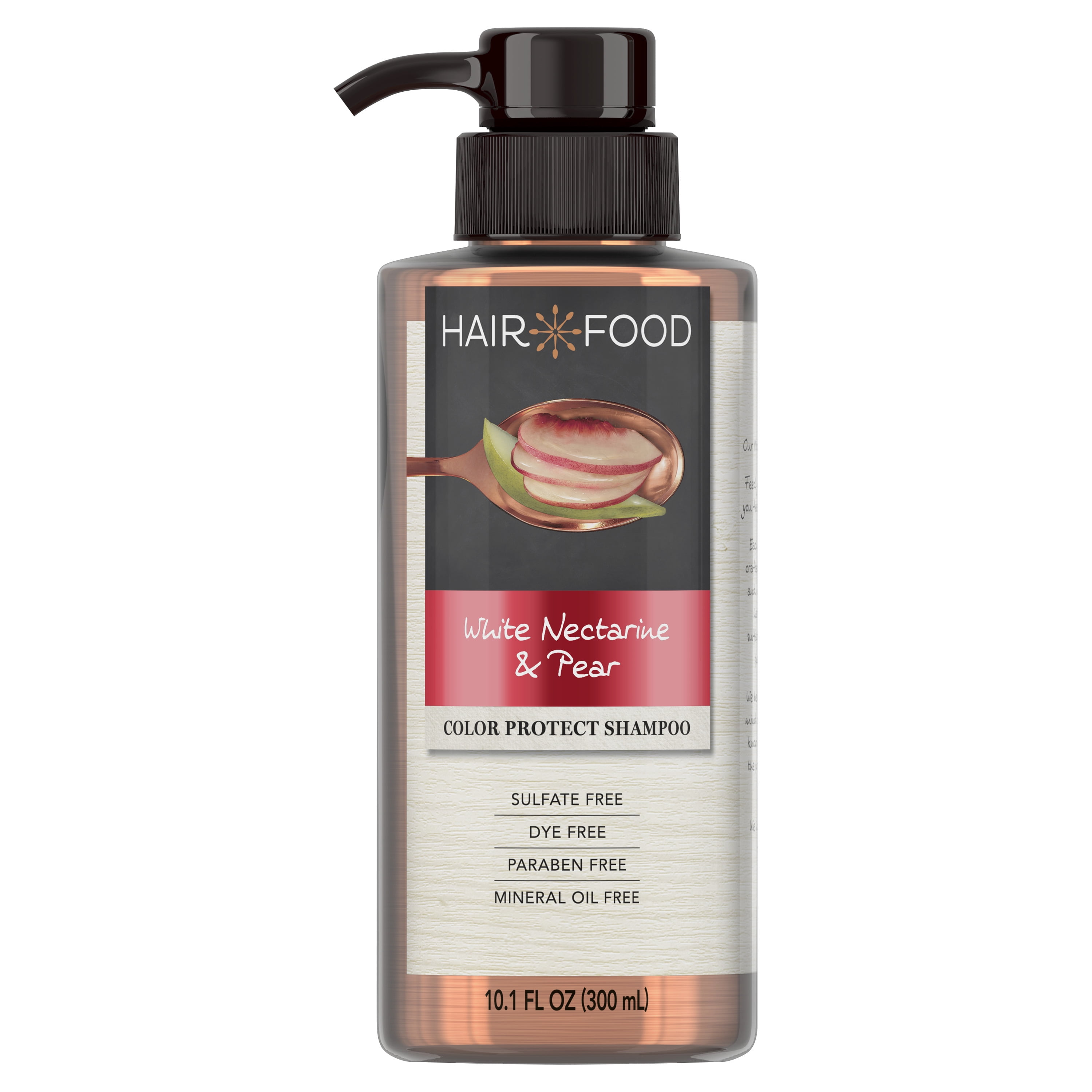 Hair Food White Nectarine & Pear Color Protect Shampoo, 10.1 fl oz, For