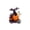 A, variant on Halloween Resin Witch Hat Pumpkin Figurine, Retro Jack‑O‑Lantern Statue, Halloween Indoor Tabletop Mantel Decor for Fall Holiday Home Display