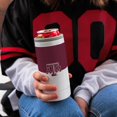 thumbnail image 3 of Logo Brands Ncaa Texas A&M Aggies Coolie De Lata Delgada Con Bloques De Colores De 12 Oz, Borde Extraíble Con Aislamiento De Doble Pared De Acero Inoxidable Para Uso En Vasos De Cóctel, 3 of 5