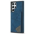 thumbnail image 5 of For Samsung Galaxy S25 Ultra Phone Case Card Slots Metal Buttons Convenient Kickstand Synthetic Leather Lightweight Plain Slim  Shockproof Anti-Fingerprint Phone Cover for Women or Men,Blue, 5 of 6
