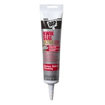 DAP Kwik Seal Ultra Premium Silicone Kitchen and Bath Caulk Sealant, 5.5 oz White