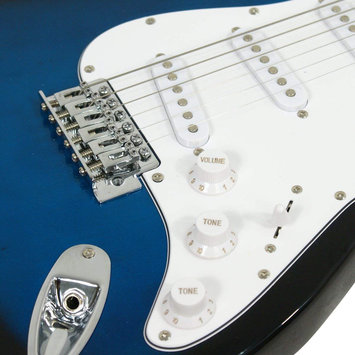 ZenStyle 39in Full Size Electric Guitar Starter Kit Blue photo 7