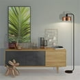 thumbnail image 2 of Evelyn&Zoe Cadmus 57" Tall Floor Lamp with Metal Shade, Blackened Bronze/Copper/Copper, 2 of 9