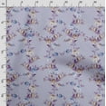 thumbnail image 3 of Soimoi Floral Vintage PrintCotton Cambric Quilting Fabric Sold by The Yard 42 Inch Wide Medium Weight Cotton Fabric SewingSupplies Purple, 3 of 5