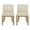 Beige/Weathered Natural, variant on GDF Studio Boise Contemporary Fabric Upholstered Wood Dining Chairs, Set of 2, Charcoal and Weathered Gray