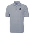 thumbnail image 2 of Men's Cutter & Buck Navy/White Houston Astros Virtue Eco Pique Stripe Recycled Polo, 2 of 3