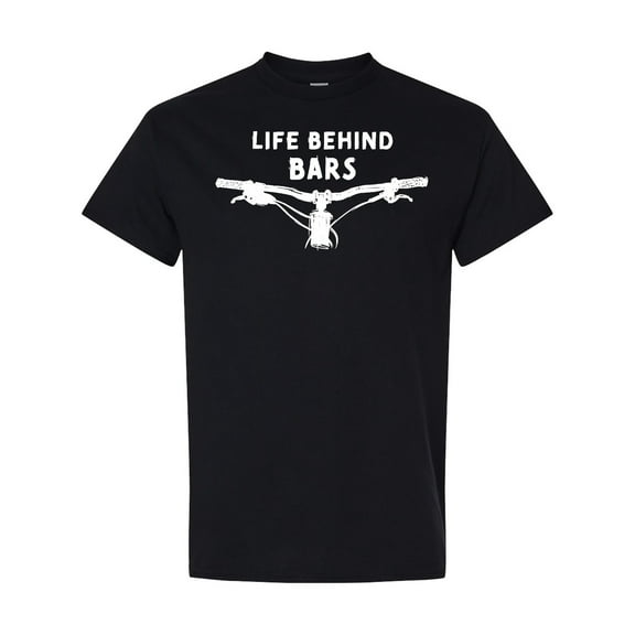 Inktastic Life Behind Bars Mountain Bike T-Shirt