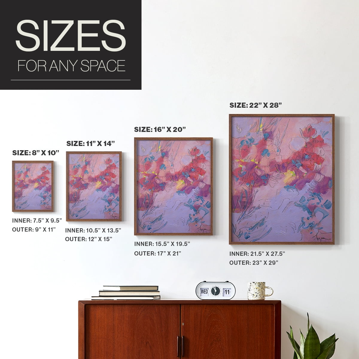 Wish You Well Framed Print - Solid Wood in Single Picture Frame Solid Wood 2 Framed Print