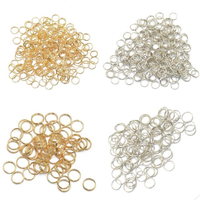 Paquete de 800 anillos partidos para joyas, , llavero, anillos para saltar, manualidades para bricolaje Gloria Anillos partidos Fabricación de joyas