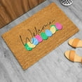 thumbnail image 2 of 24×16 In Easter Spring Welcome Mat Colorful Easter Eggs Front Door Mat Welcome Mat Door Mat, 2 of 5