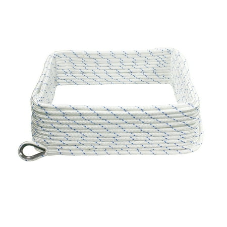 - Extreme Max 3006.2505 BoatTector Double Braid Nylon Anchor Line with Thimble - 3/8