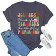 thumbnail image 2 of Chemises Décontractées de Noël pour Femmes, Col Rond, Manches Courtes, Tunique Confortable, 2 of 3