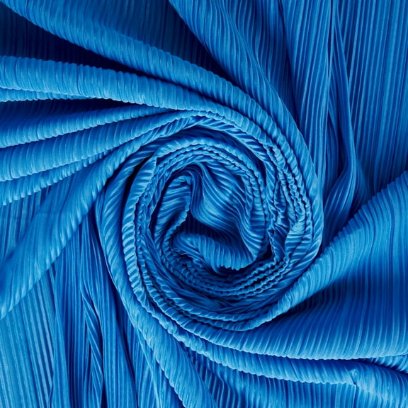 Zelouf Crinkle Plisse , Sewing, DIY, Crafts Fabric by the Yard, Lapis, 3 Yard