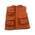 thumbnail image 4 of 1/12 Scale Figure Doll Clothes Miniature Vest for 6 inch Action Figures Body Orange, 4 of 8