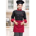 thumbnail image 2 of LOVIVER Men Women Chef Jacket, Long Sleeve Cooker Work Wear Restaurant Kitchen Coat Tops L, 2 of 8