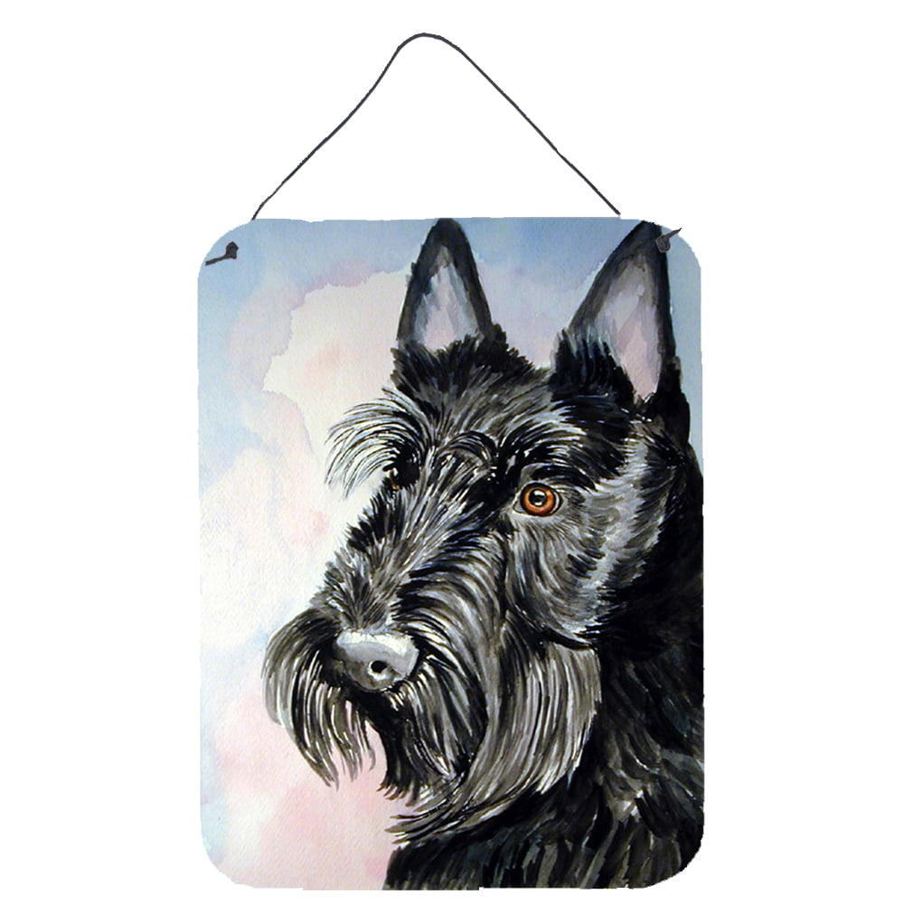 Scottish Terrier Dog Metal Garden Ornamental Hanging Bracket