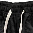 thumbnail image 7 of Corduroy Capri Pants for Women Summer Elastic Waist Drawstring Wide Straight Leg Casual Cropped Pants with Pockets, 7 of 7
