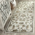 thumbnail image 3 of SAFAVIEH Bella Amala Floral Traditional Wool Runner Rug, Ivory/Multi, 2'3" x 7', 3 of 10