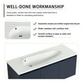 thumbnail image 4 of 48" Floating Bathroom Vanity with Sink, Single Sink Wall Mounted Bathroom Storage Vanity Cabinet, Modern Bathroom Cabinet with Seamless Drop-Shaped Resin Sink and Hidden Metal Handles, Navy Blue, 4 of 9