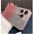 thumbnail image 3 of Glitter Case for iPhone 14 Pro Max Hard PC Anti-Scratch Anti-Fall Soft TPU Bumper Shockproof Full Camera Lens Protective Slim Luxury Bling Cover for Women Girls - Pink, 3 of 13
