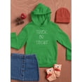 thumbnail image 3 of Trick Or Treat. Spiders Hoodie Juniors -Image by Shutterstock,  Medium, 3 of 4