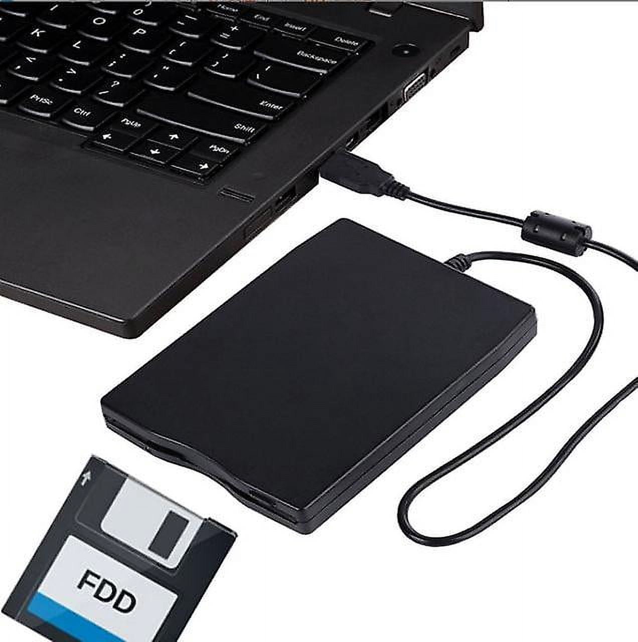 USB Floppy Drive, USB External Floppy Disk Drive 1.44 MB Slim Plug And Play FDD Drive For PC Windows