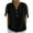 Black, variant on Trendy Linen Tops Womens Cut Out Tie Knotted Short Sleeve Summer Casual V Neck T-shirts Loose Fit Blouses (XL, White)