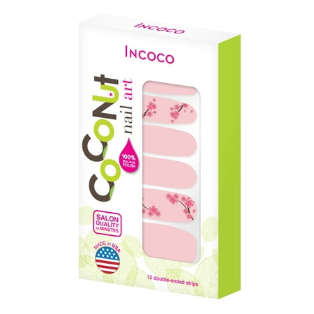 Coconut Nail Art by Incoco Nail Polish Strips, Blossom (Best Tape For Nail Art)