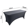 thumbnail image 2 of [6 pies] Funda para mesa de patio elástica rectangular, ajustada, lavable y resistente a las arrugas para eventos, bodas, banquetes y fiestas, 2 of 5