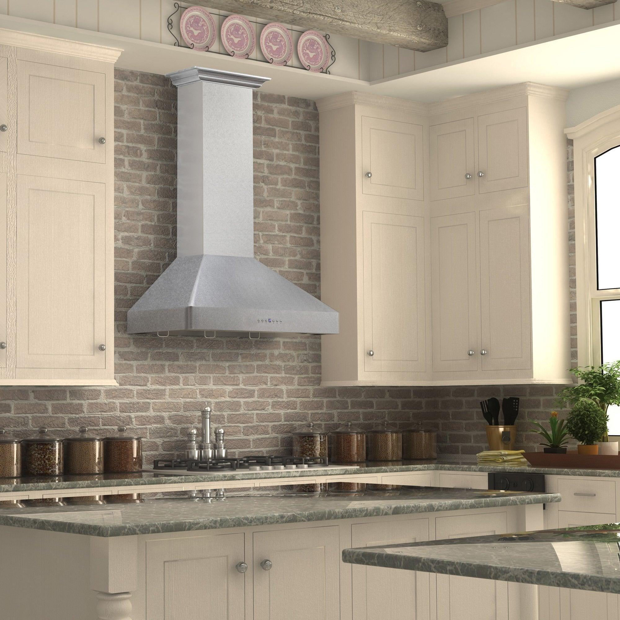 ZLINE 36 in. Wall Mount Range Hood in DuraSnow Stainless Steel (8KF2S-36)