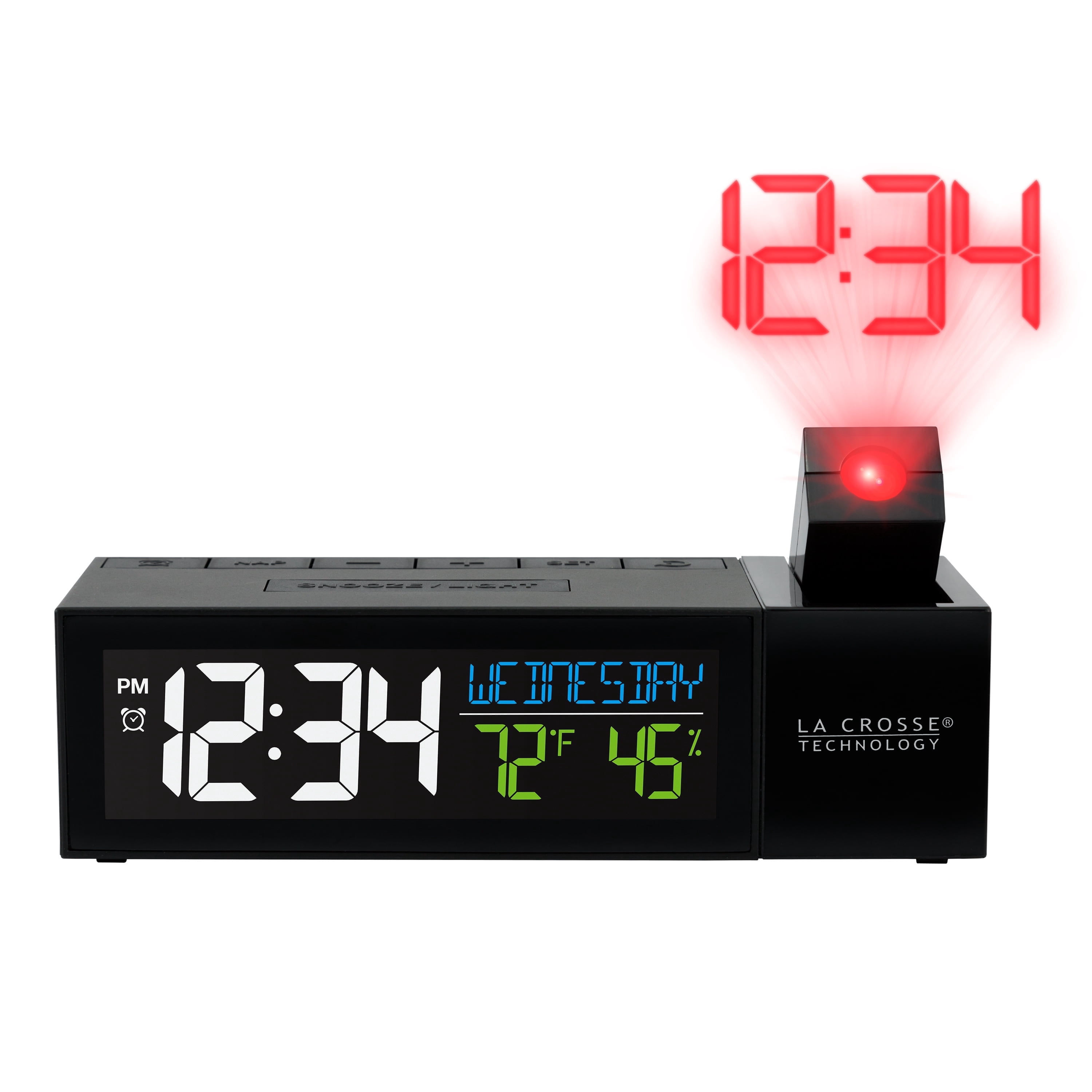 La Crosse Technology Digital Ceiling Display Alarm Clock, Shows